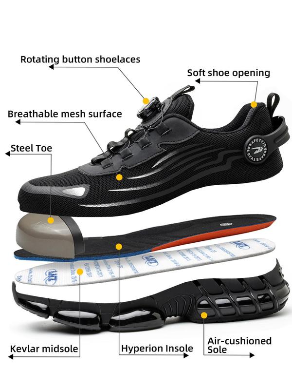 Men's Lightweight Anti-smash and Anti-puncture Safety Shoes